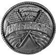 Proud to be an American Antiqued Lapel Pin